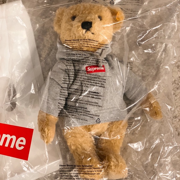 Supreme Steiff Bear Box Logo Heather Grey - Picture 4 of 4
